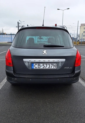 Peugeot 308 cena 10800 przebieg: 220000, rok produkcji 2008 z Bydgoszcz małe 106